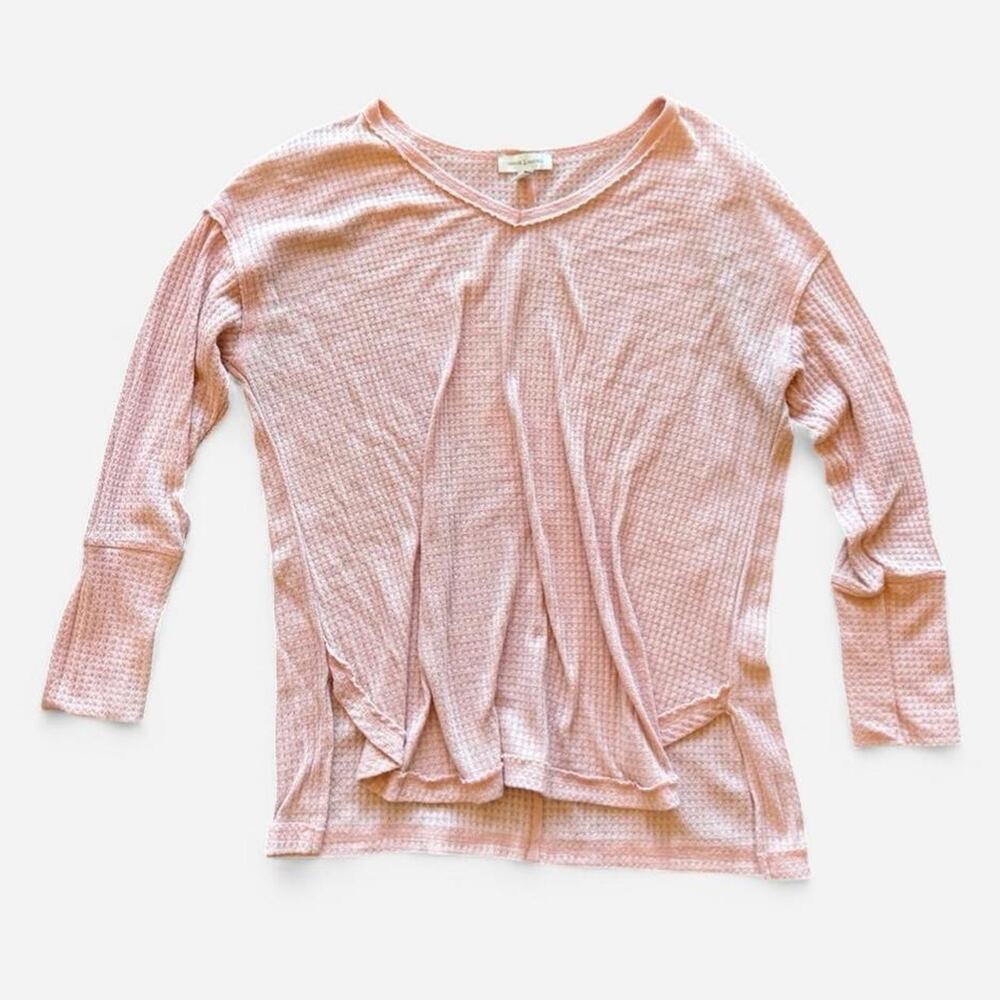 Vintage american pink waffle knit